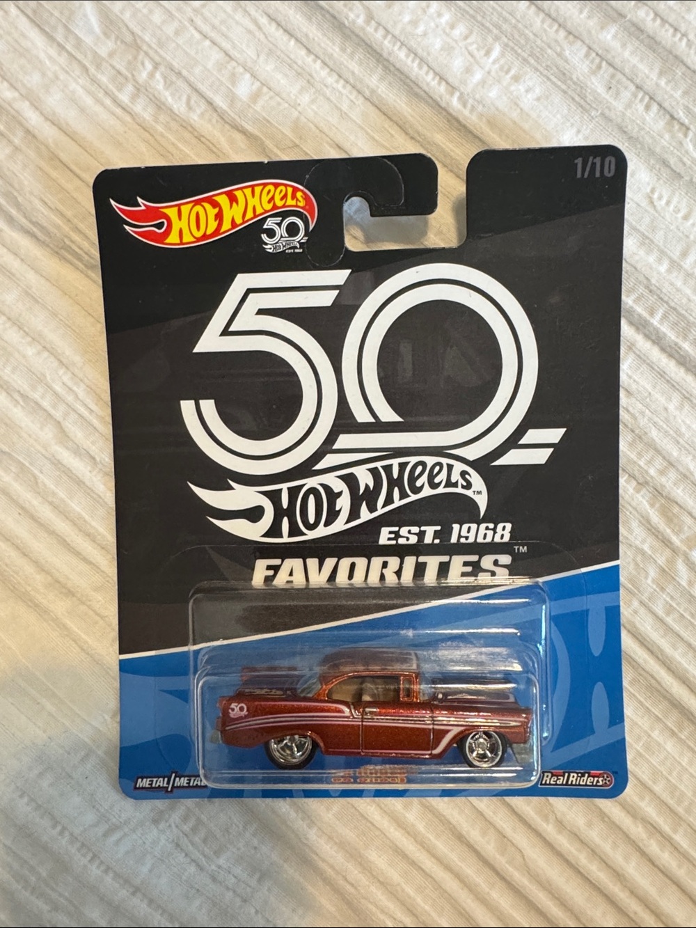Mattel Hot Wheels 50th Favorites Metallic Red Classic Car